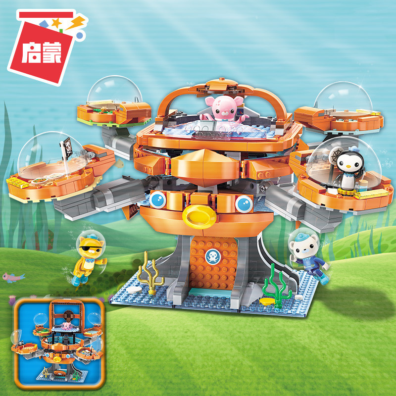 ENLIGHTEN Creator Ideas City Les Octopus Octopod Octonauts Cartoon Building Blocks Model Sets Kids Toy Compatible Duplo 3708