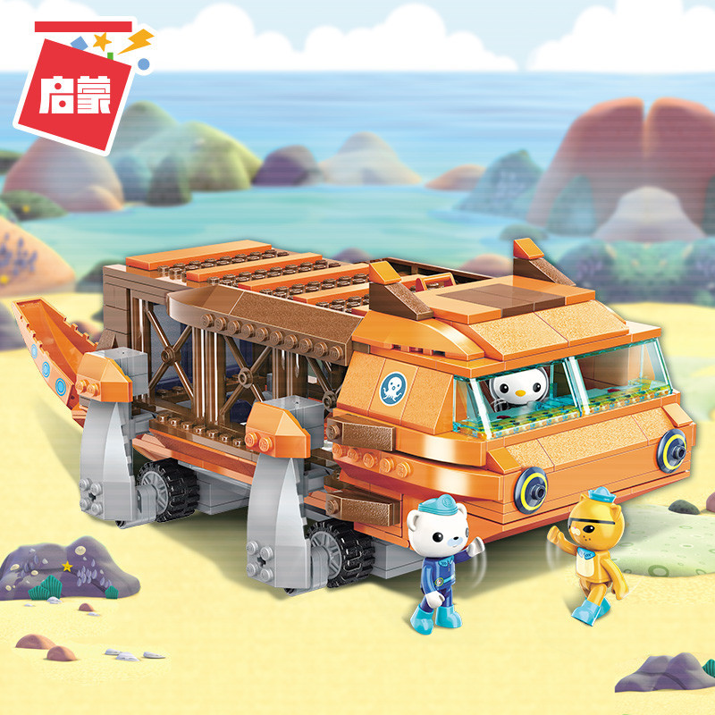 ENLIGHTEN Creator Ideas City Les Octopus Octopod Octonauts Cartoon Building Blocks Model Sets Kids Toy Compatible Duplo 3706
