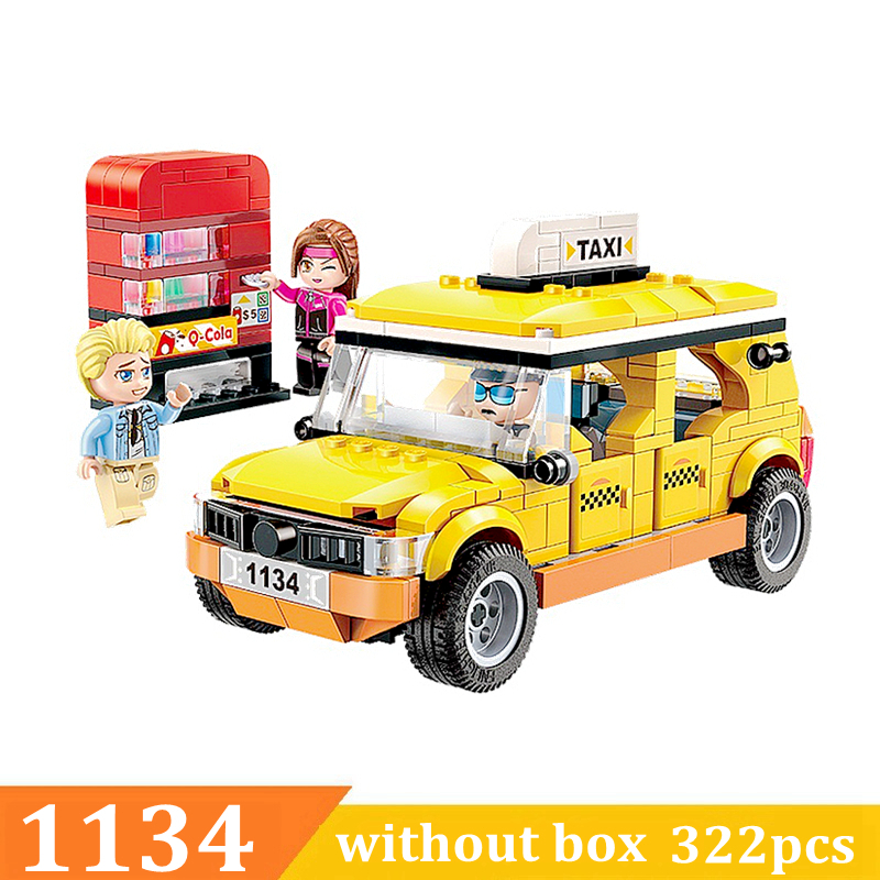 2019 new City School Bus Building Block Car Figure Blocks Educational Construction Building Bricks set Toys For Children 1134