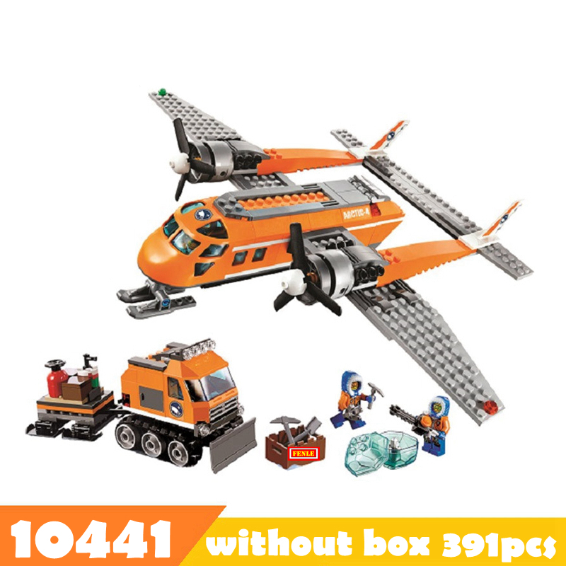 273pcs Arctic Lifting Helicopter Polar Adventure Dog Sledding Model Building Blocks Kit Toys Kids Gifts 10441