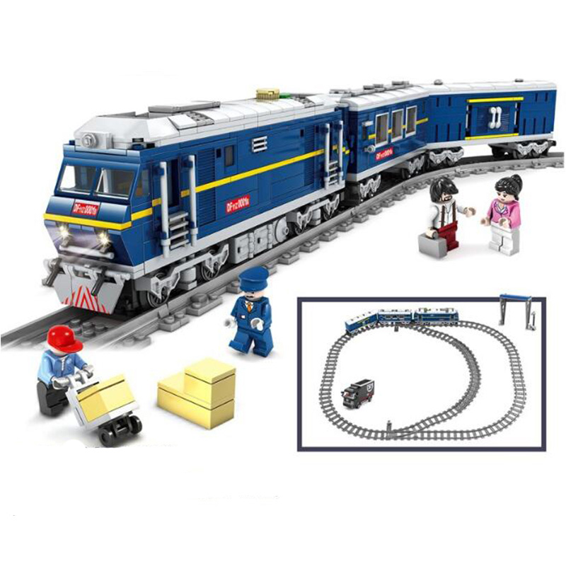 NEW 98219 98220 City Series model the Cargo Set Building Train Train track Blocks Bricks Train Educational Toys For Children  KY98220