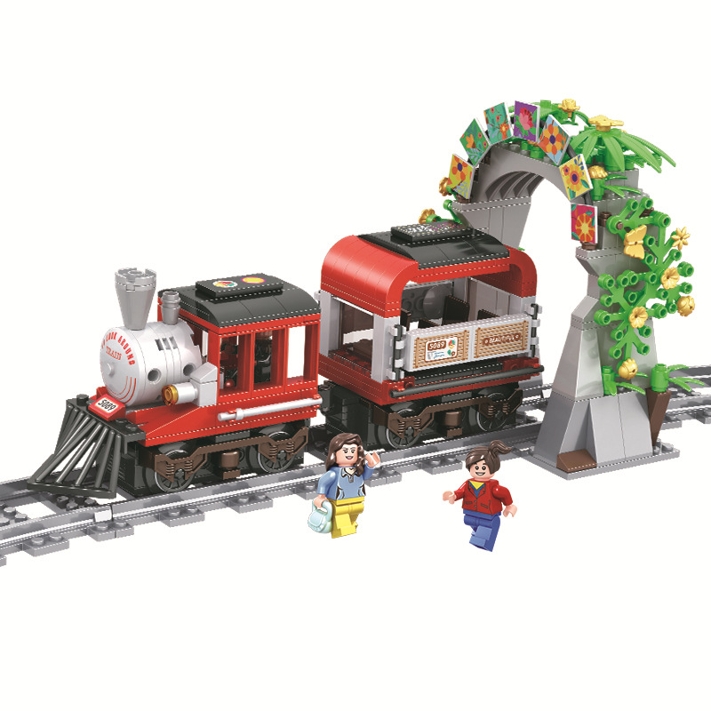 City Creator Sightseeing  Building Blocks Bricks train Model Rail MOC Technic Gift Toys For Children Boys Gif (Sightseeing train)