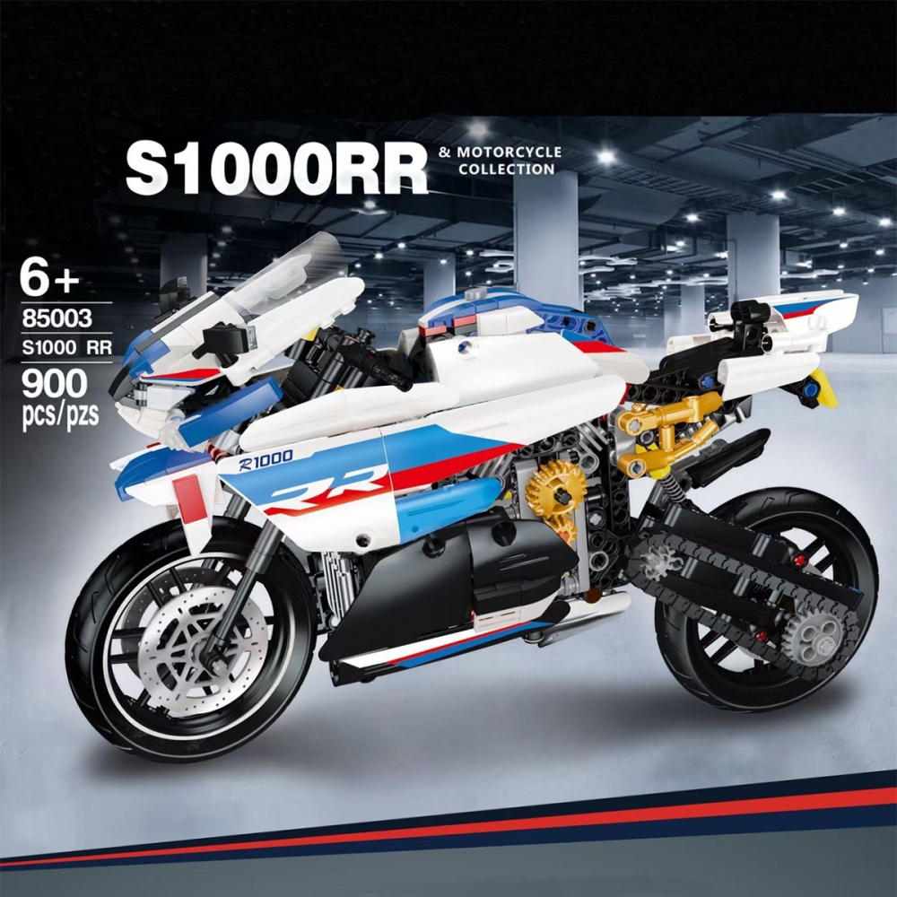 BMW S1000RR Building Blocks Technical Motorcycle Street Locomotive Racing car Static Model Bricks DIY MAN'S Toys