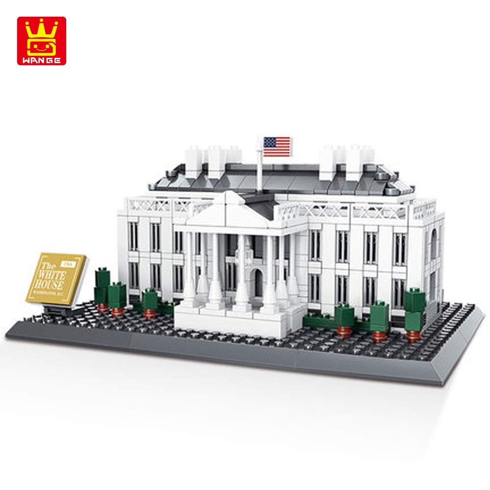 WANGE Blocks The White House of Washington Construction Building Blocks 803pcs Bricks Educational Kids Toys for Children Gifts 7018