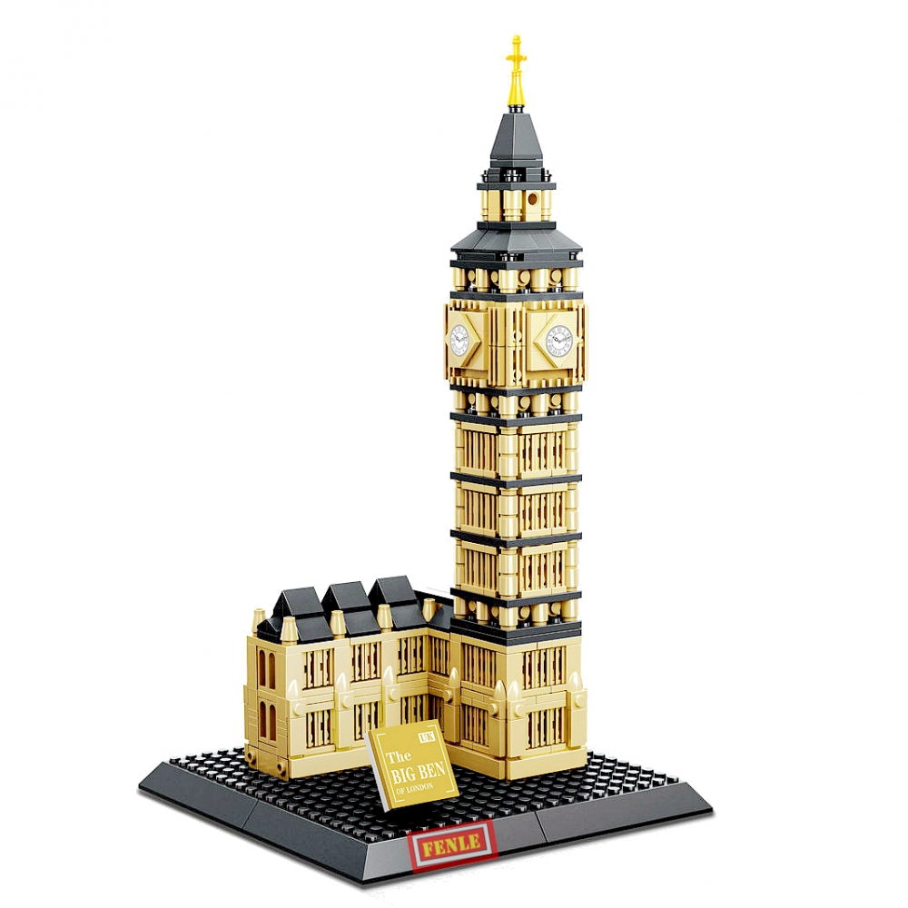 WANGE 4211 Architecture 3D DIY Big Ben Building Blocks Sets City Bricks Classic Skyline Model Kids Gift Toys For Children