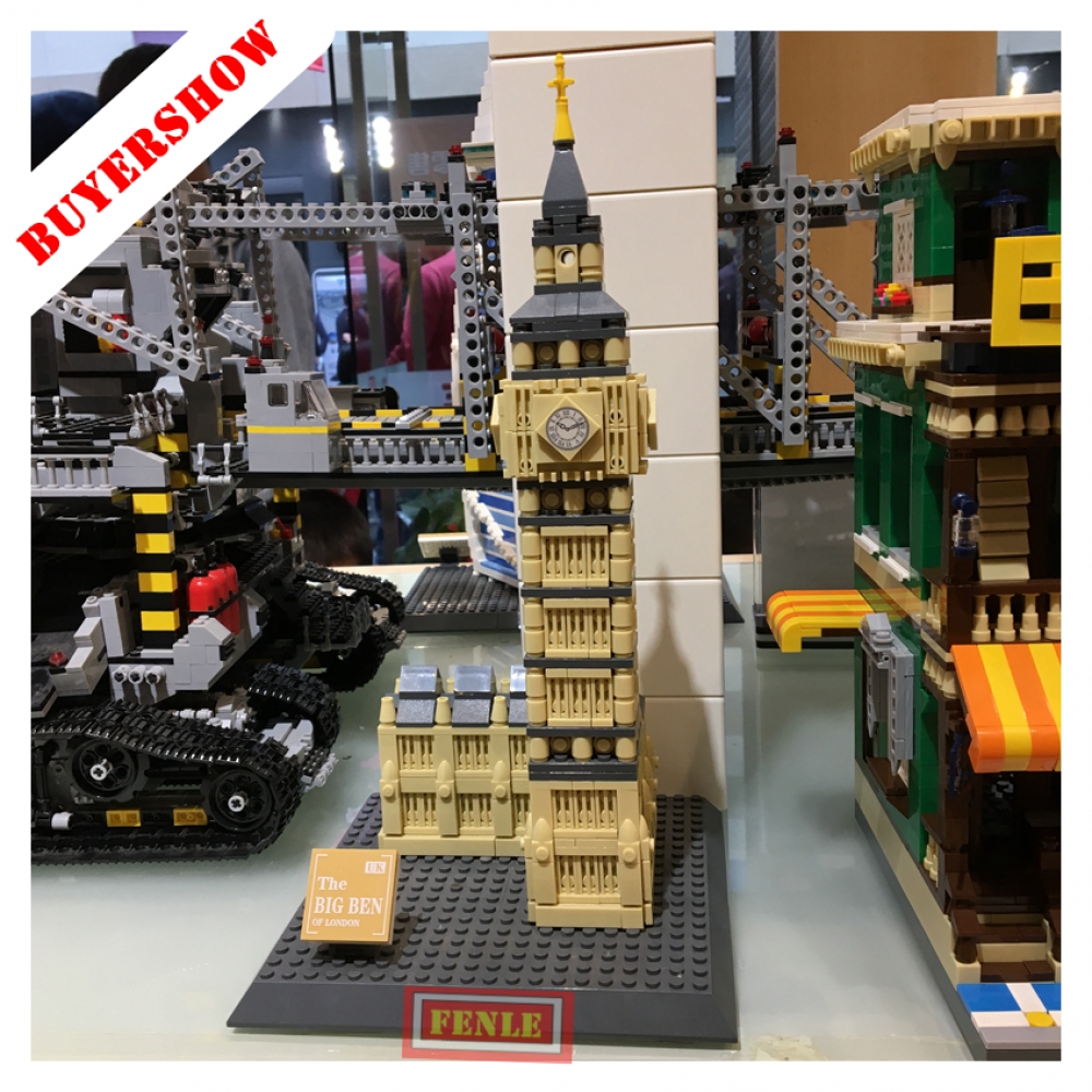 WANGE 4211 Architecture 3D DIY Big Ben Building Blocks Sets City Bricks Classic Skyline Model Kids Gift Toys For Children