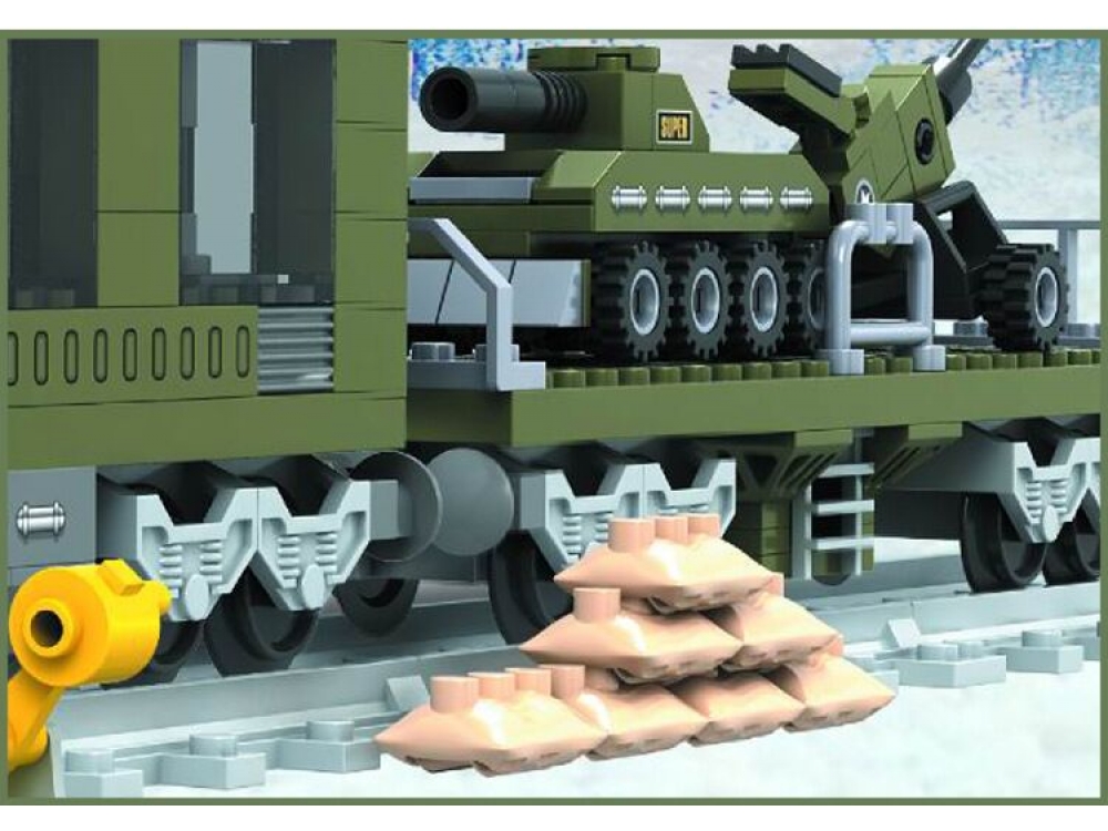Train Building Block Bricks Set 764pcs Construction Train Series 25003 Compatible with Technic toys for children