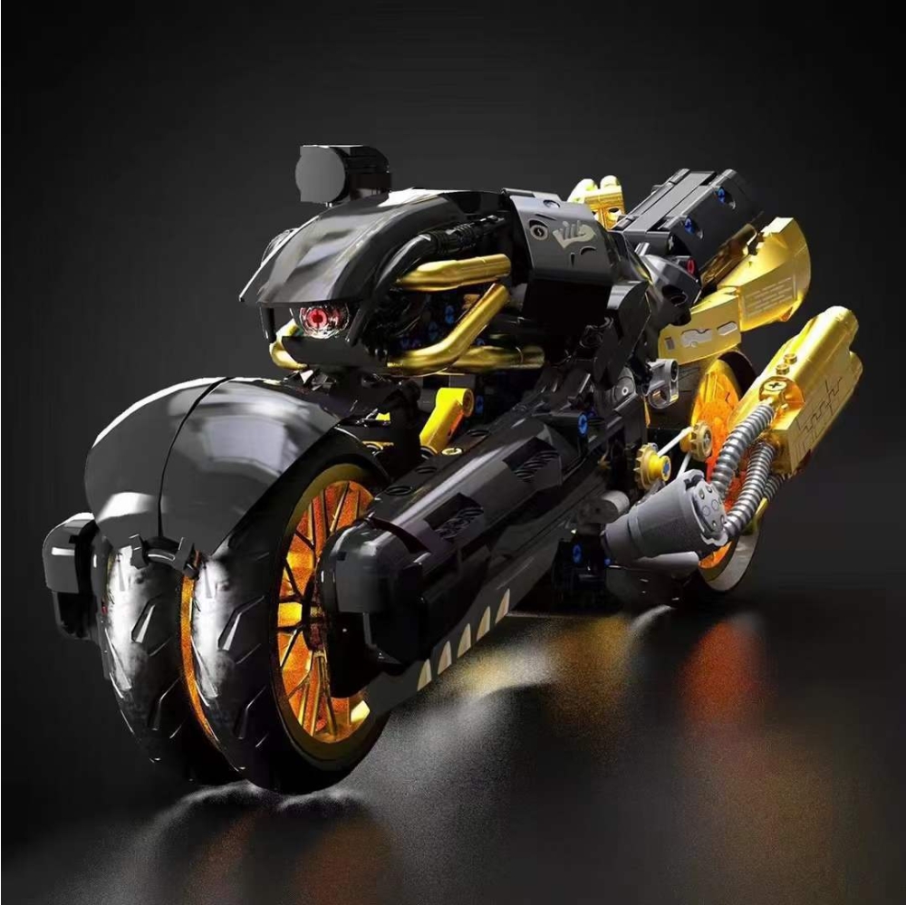 1388pcs High-tech series Final Fantasy Motorcycle 10248 MOC Fast Speed Game Car Model Building Blocks Brick Action Figure Toys For Boy