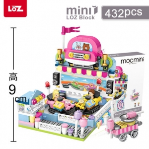 LOZ Mini Blocks ferris wheel Toys A carousel Plastic Assembly Blocks Toys for children Educational DIY Compatible 1728