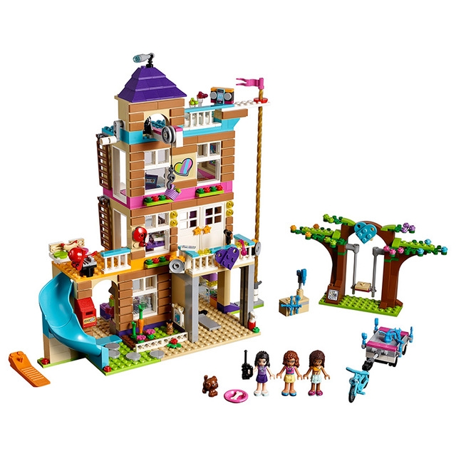 Enlighten Building Block Compatible Girls Friends camper van Outing Trip Bus 2 Figures for Girl Gift A