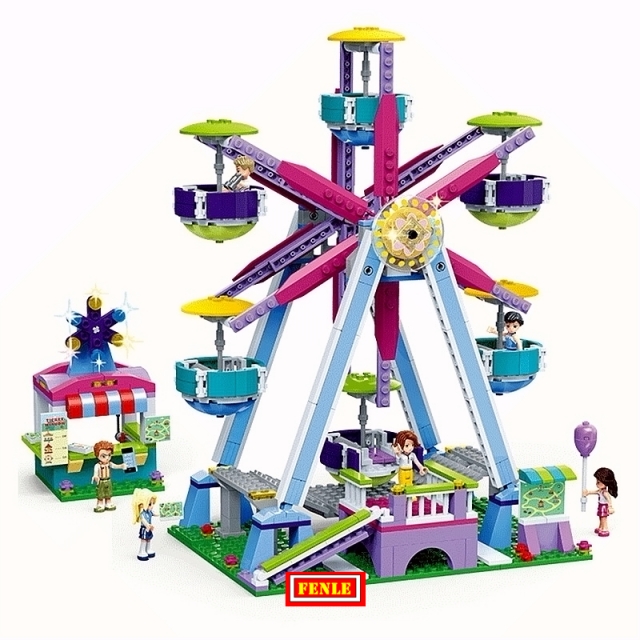 gudi girls amusement park series and assembly of plastic Heartlake building block toys Compatible friends ALL