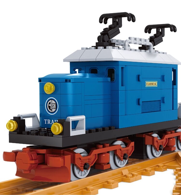 Ausini model building kits compatible with technic train 3D blocks Educational model & building toys hobbies for children