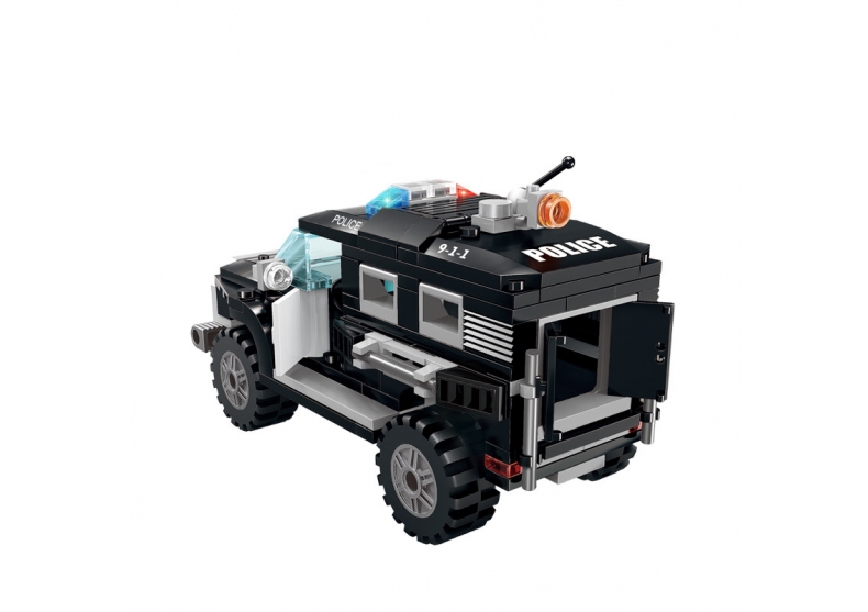 New City Police Swat Car fit Swat city police figures model Building Block Bricks Kids Educational diy Toys gift kid