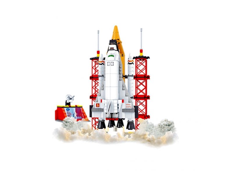 560Pcs City Spaceport Space The Shuttle Launch Center Bricks Building Block Educational Toys For Children