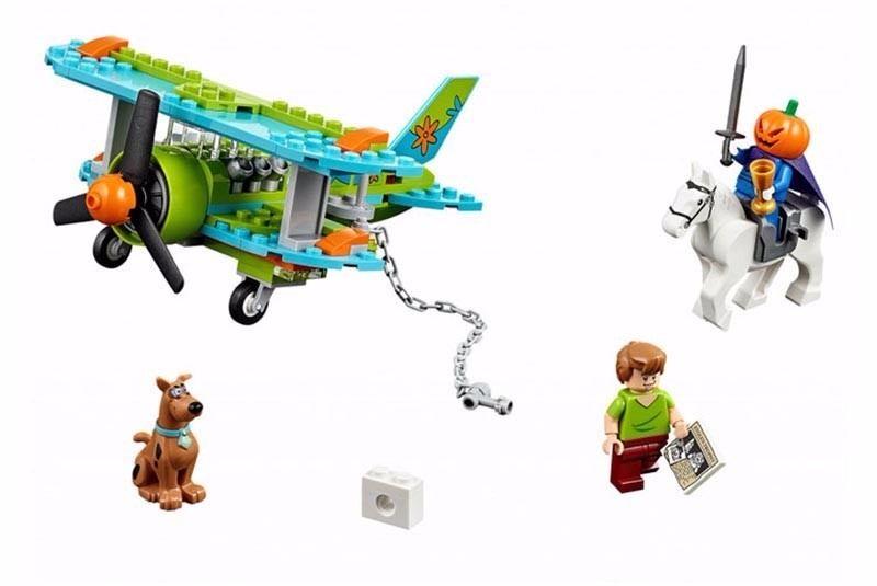 127pcs Compatible building bricks Mystery Plane Adventures Scooby Doo Dog Shaggy Horseman Toys For Children