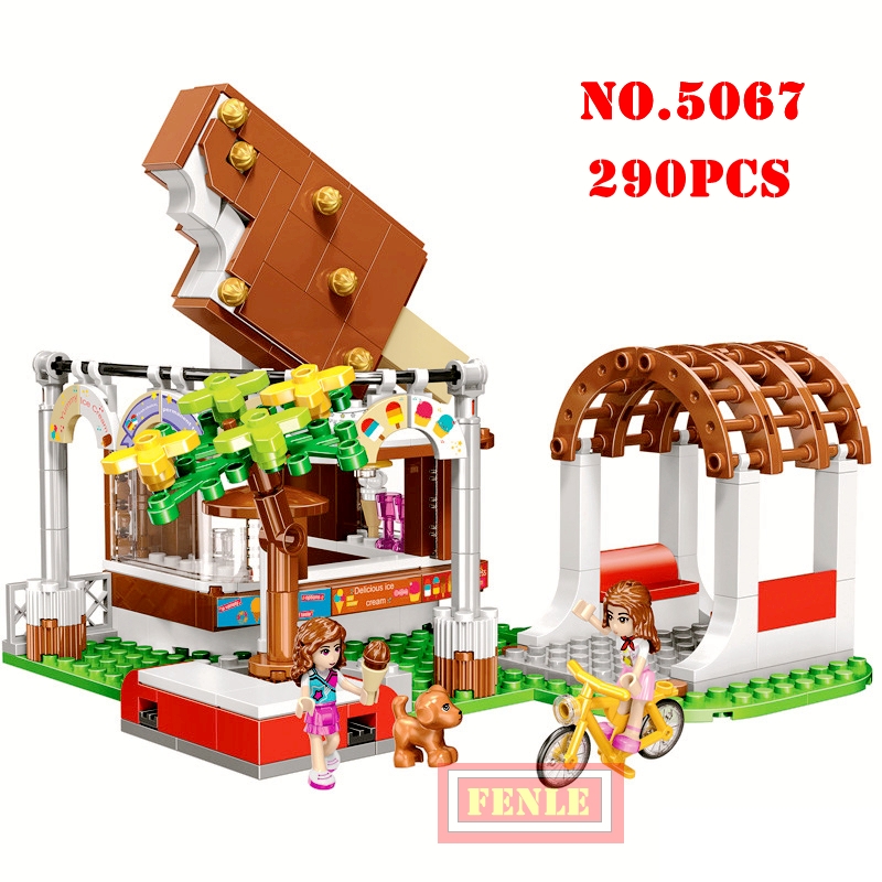 Compatible friends Partner Model Building Blocks Girl Series Ice Cream Cake Shop Bricks Toys For Children mini Gift NO.5067