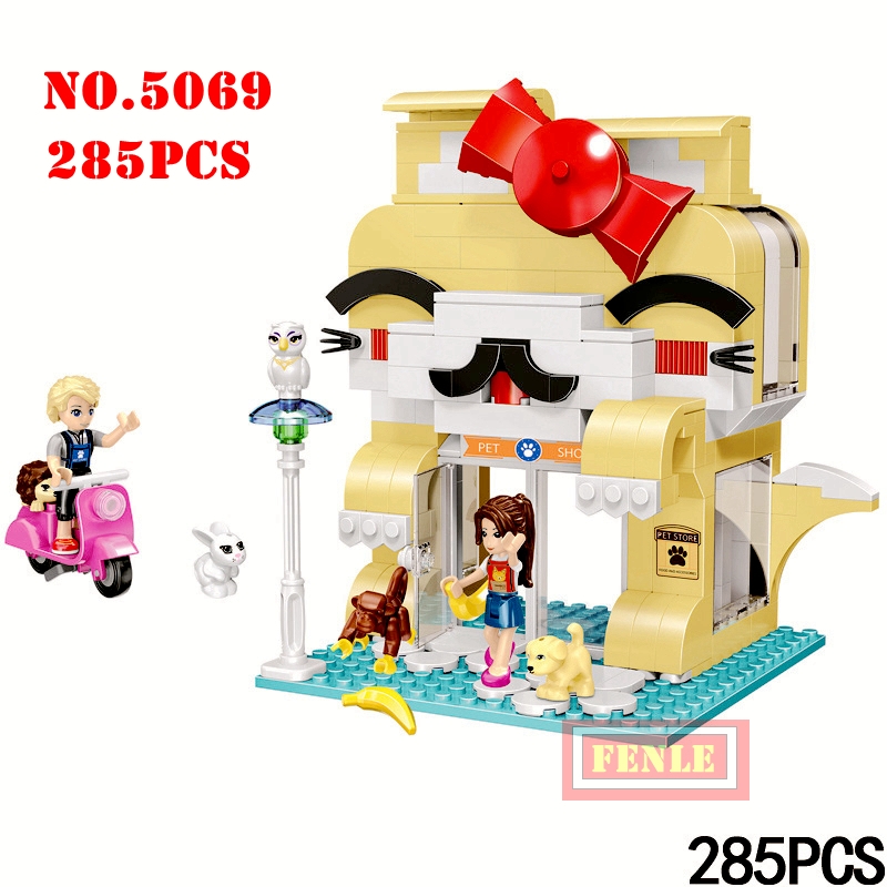 Compatible friends Partner Model Building Blocks Girl Series Ice Cream Cake Shop Bricks Toys For Children mini Gift NO.5069