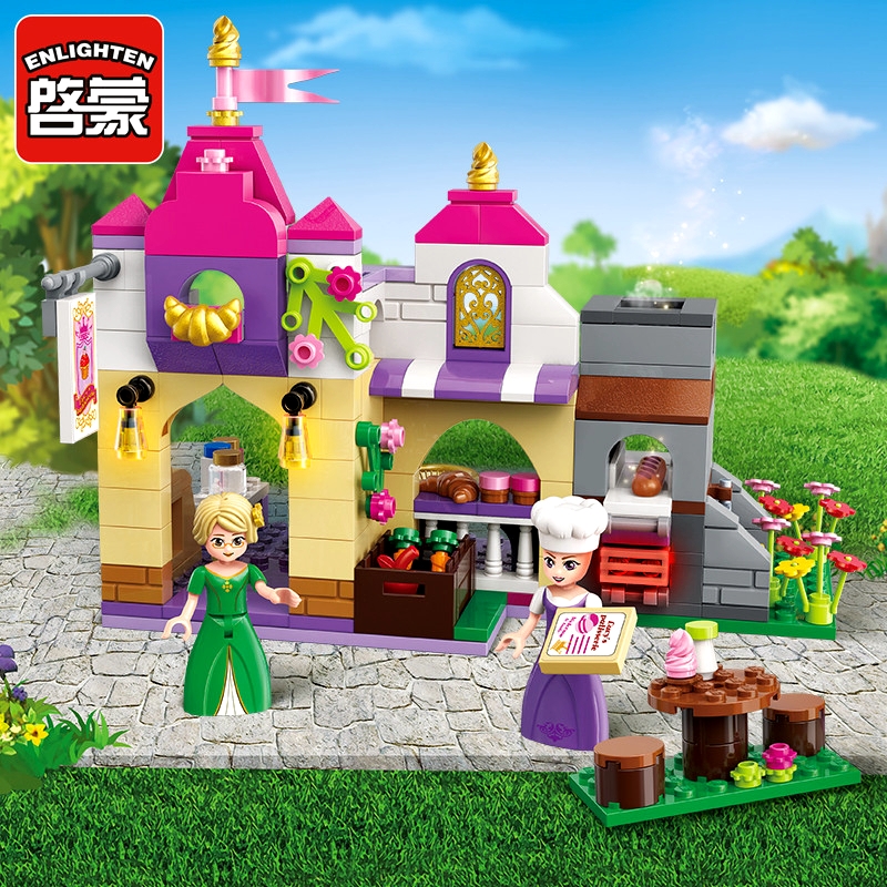 Enlighten Girl Friends Princess Building Blocks 236pcs DIY Educational Bricks Compatible with Toys Gift For Children