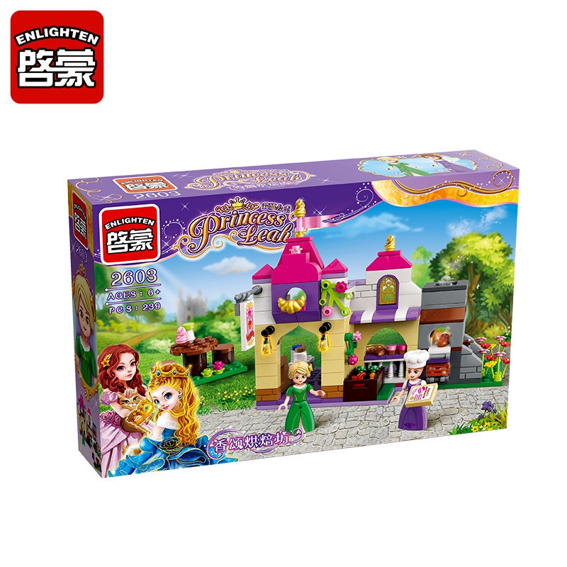 Enlighten Girl Friends Princess Building Blocks 236pcs DIY Educational Bricks Compatible with Toys Gift For Children