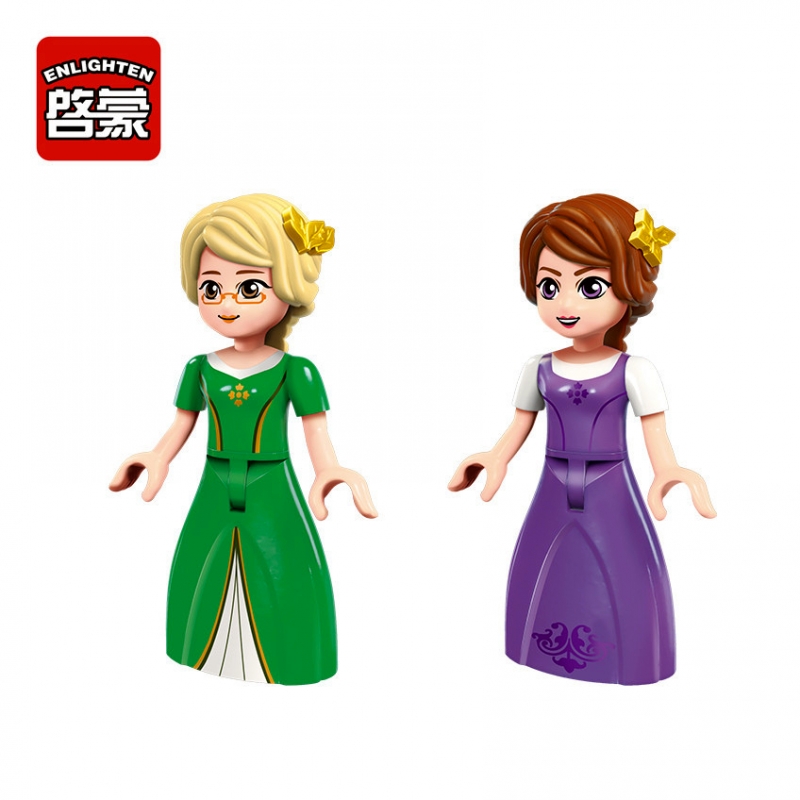 Enlighten Girl Friends Princess Building Blocks 236pcs DIY Educational Bricks Compatible with Toys Gift For Children