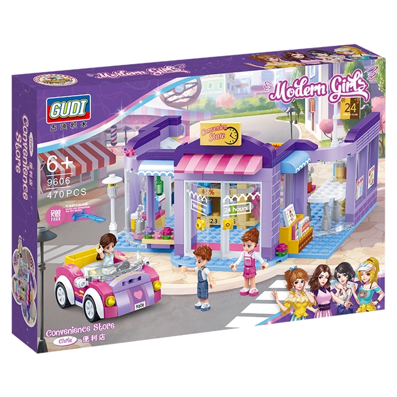 2019 new Building Blocks Bricks Education Sets Toys for Girls Gift Convenience Store Compatible with Friends