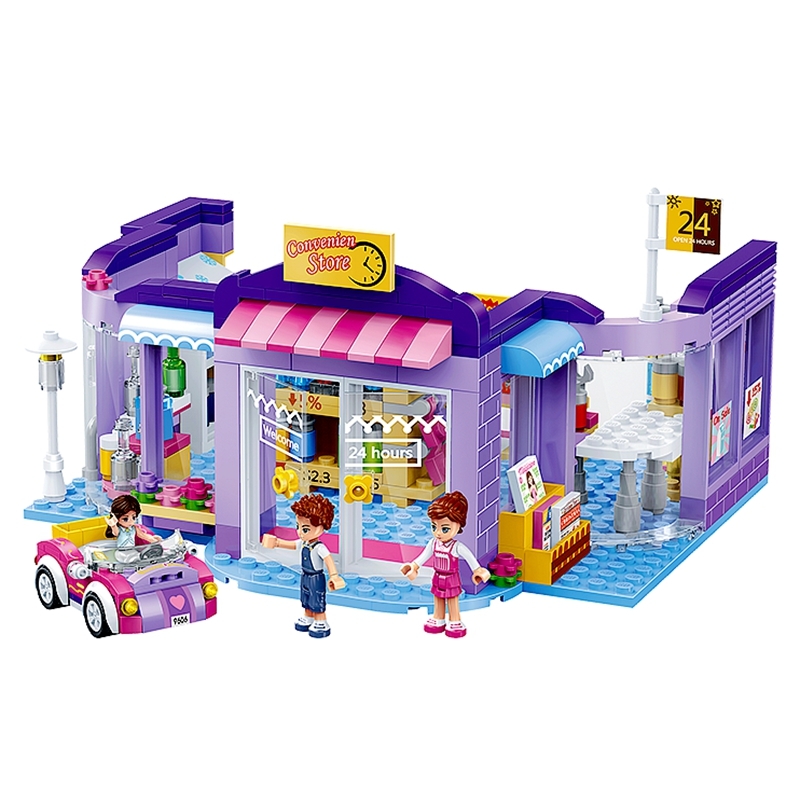 2019 new Building Blocks Bricks Education Sets Toys for Girls Gift Convenience Store Compatible with Friends