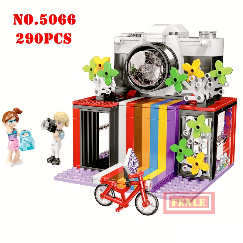 Compatible friends Partner Model Building Blocks Girl Series Ice Cream Cake Shop Bricks Toys For Children mini Gift NO.5066