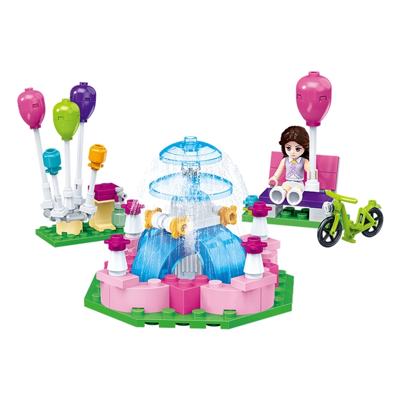 new Building Block Compatible Friends Figure music fountain conduit Educational Toys For Children