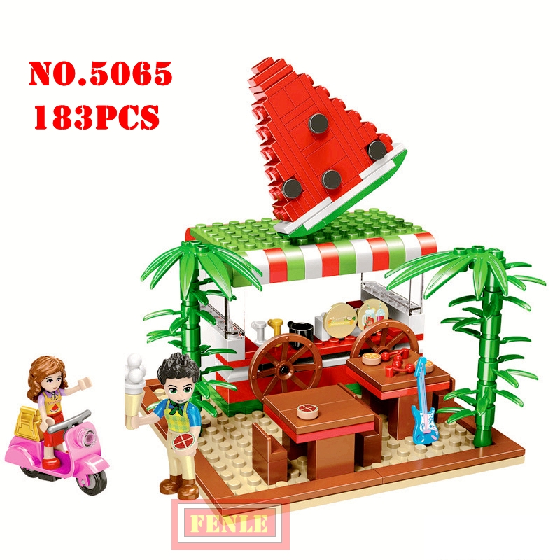 Compatible friends Partner Model Building Blocks Girl Series Ice Cream Cake Shop Bricks Toys For Children mini Gift NO.5065