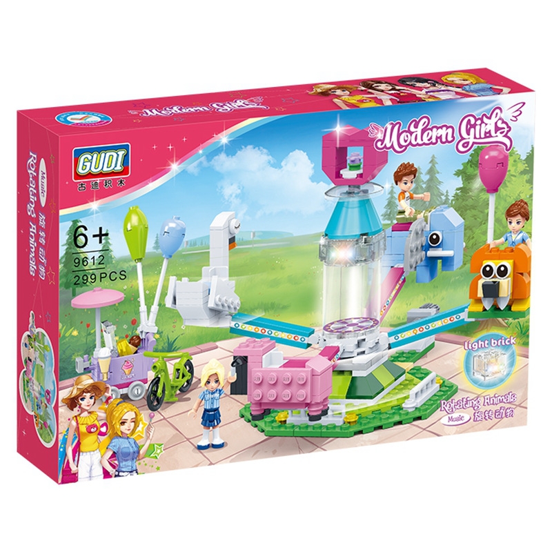 gudi girls amusement park series and assembly of plastic Heartlake building block toys Compatible friends A
