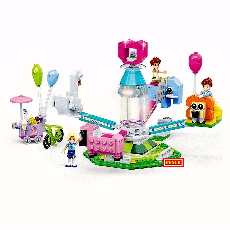 gudi girls amusement park series and assembly of plastic Heartlake building block toys Compatible friends A