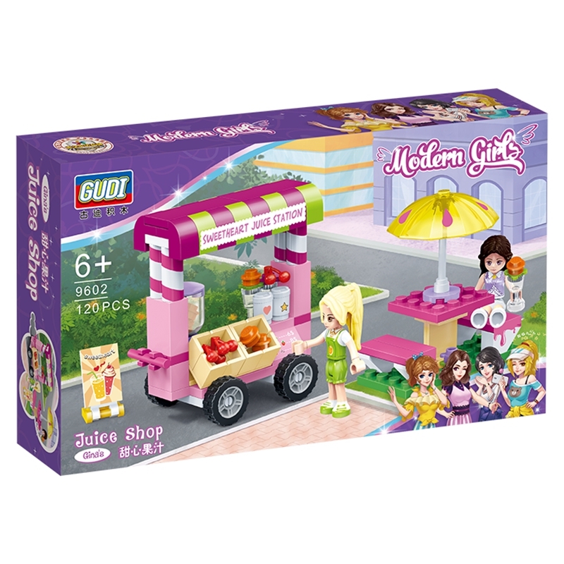 new Building Block Compatible Friends Figure sweetheart juice station Educational Toys For Children
