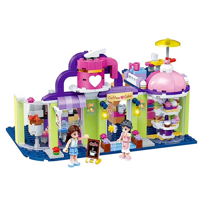 maria's cafe coffee cake shop Building Blocks Bricks Education Sets Toys for Girls Gift Compatible with Friends