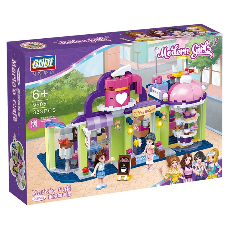 maria's cafe coffee cake shop Building Blocks Bricks Education Sets Toys for Girls Gift Compatible with Friends