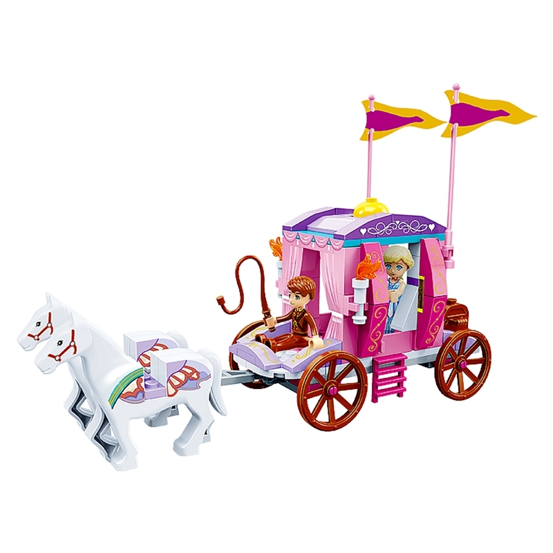 Girls Series Toys Princess Enchanted Castle Figures Set Building Blocks Bricks Friends toys Compatible Royal Carriage
