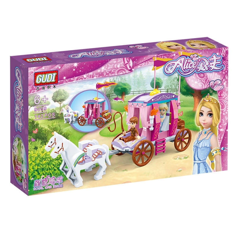 Girls Series Toys Princess Enchanted Castle Figures Set Building Blocks Bricks Friends toys Compatible Royal Carriage
