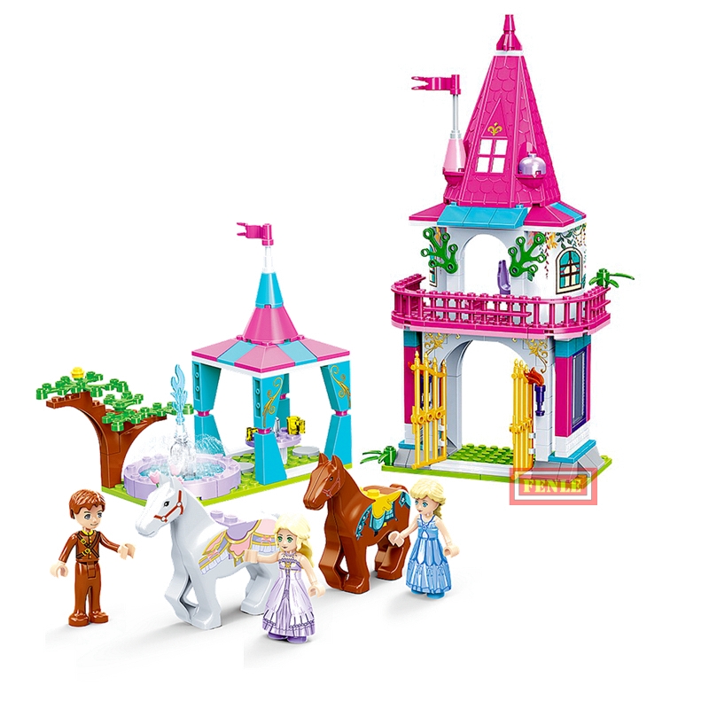 9012 Princess Enchanted Castle Figures Set Building Blocks Bricks Friends toys Compatible Royal Carriage