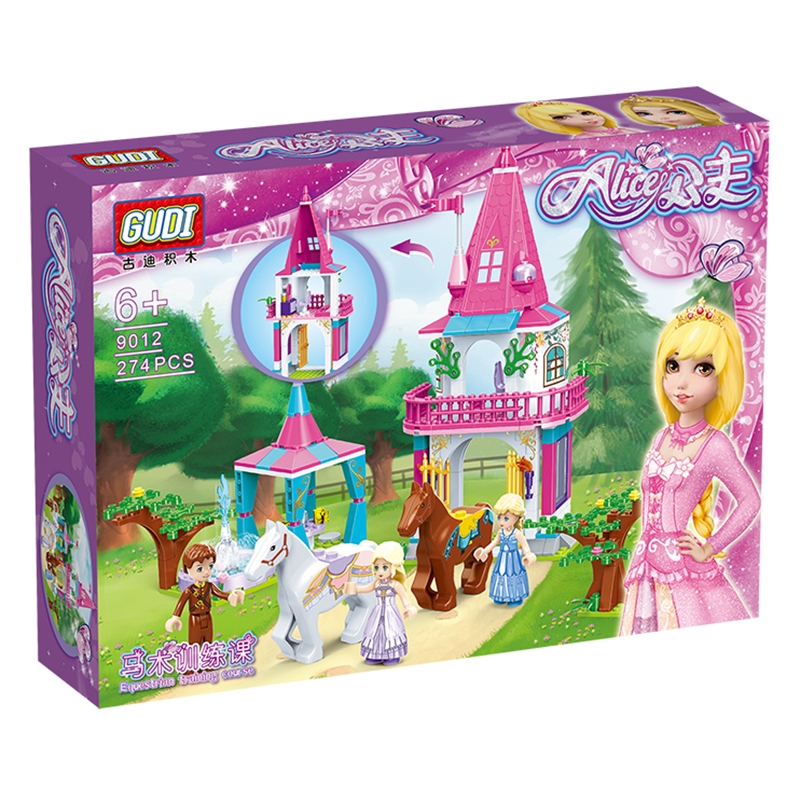 9012 Princess Enchanted Castle Figures Set Building Blocks Bricks Friends toys Compatible Royal Carriage
