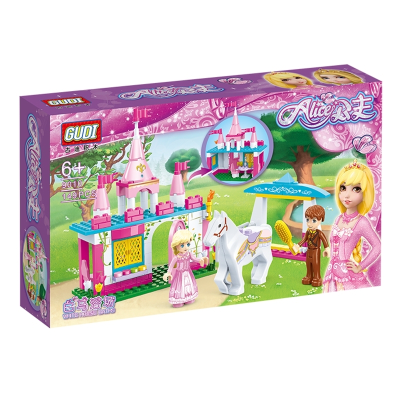 9010 Princess Enchanted Castle Figures Set Building Blocks Bricks Friends toys Compatible Royal Carriage