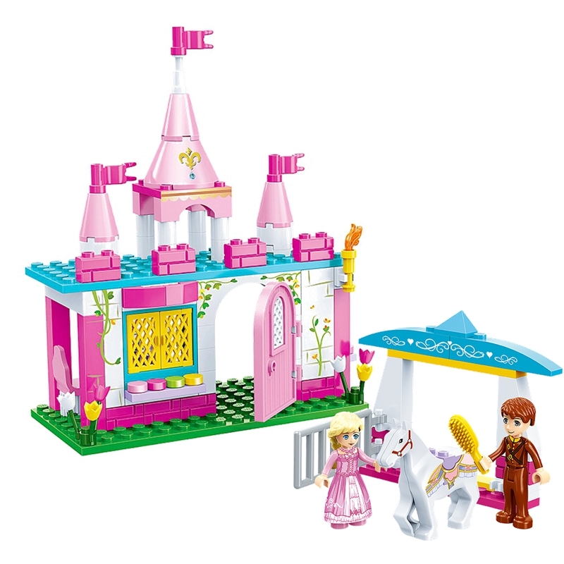 9010 Princess Enchanted Castle Figures Set Building Blocks Bricks Friends toys Compatible Royal Carriage