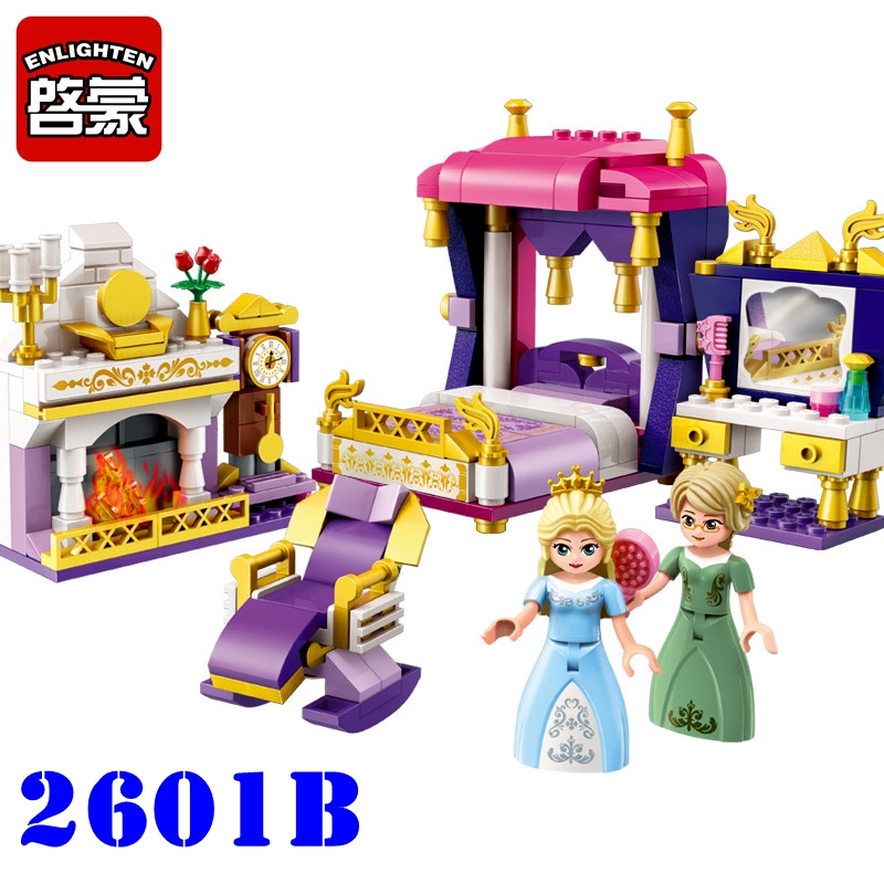 Enlighten Building Block Girls Friends Princess Leah Bedchamber 2 Figures 269pcs Educational Bricks Toy For Girl Gift-No Box 2601B