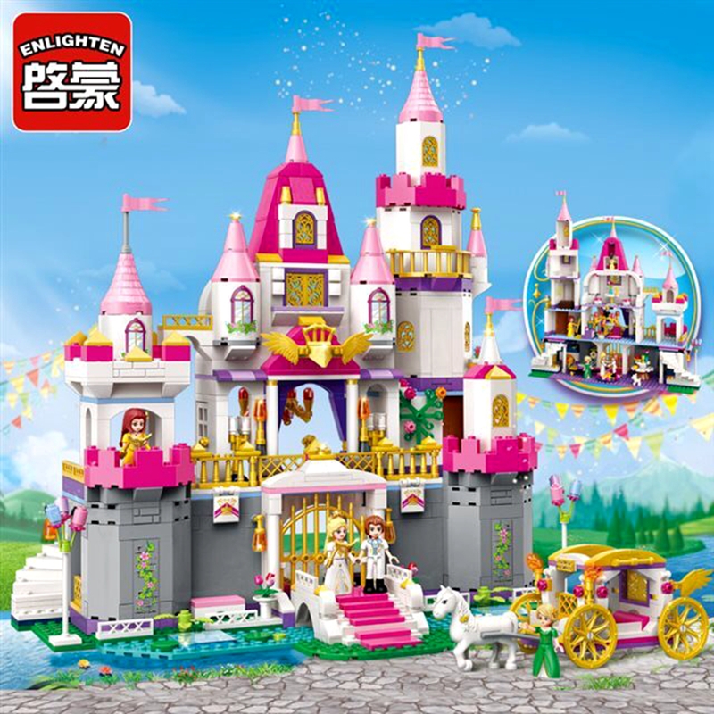 2612 940pcs Girl's Dream Town Constructor Model Kit Blocks Compatible Bricks Toys for Boys Girls Children Modeling