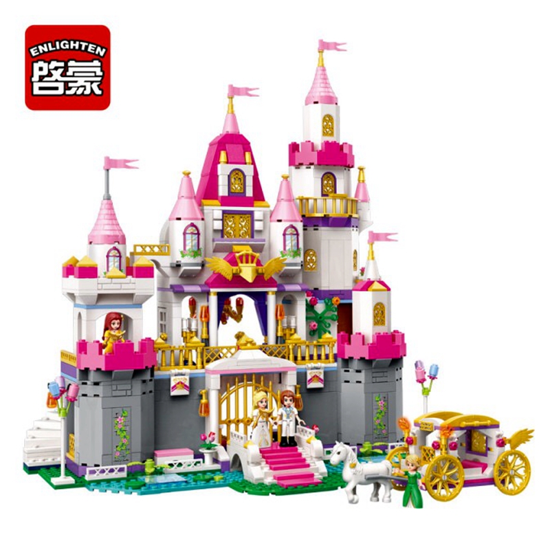 2612 940pcs Girl's Dream Town Constructor Model Kit Blocks Compatible Bricks Toys for Boys Girls Children Modeling