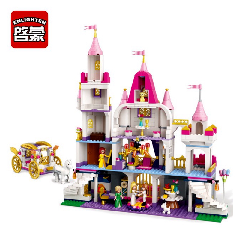 2612 940pcs Girl's Dream Town Constructor Model Kit Blocks Compatible Bricks Toys for Boys Girls Children Modeling