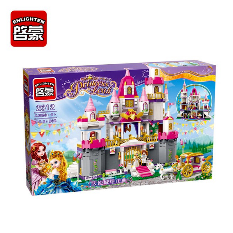 2612 940pcs Girl's Dream Town Constructor Model Kit Blocks Compatible Bricks Toys for Boys Girls Children Modeling