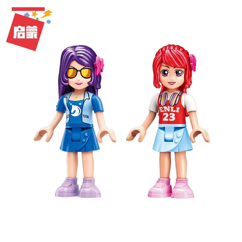 ENLIGHTEN Girls City Friends Princess KTV Star Dream Stage Colorful Holidays Building Blocks Sets Kids Toys Compatible