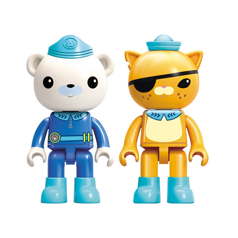 Enlighten Building Blocks 3704 275pcs City Narwhal Boat Octonauts Cartoon Enlighten Building Blocks Toy