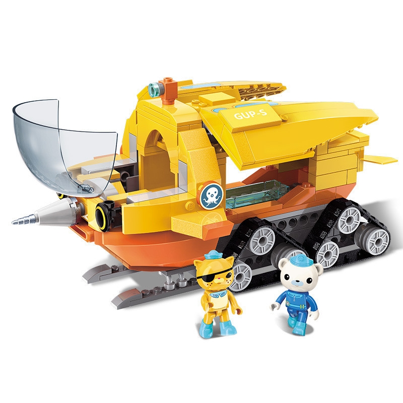 Enlighten Building Blocks 3704 275pcs City Narwhal Boat Octonauts Cartoon Enlighten Building Blocks Toy