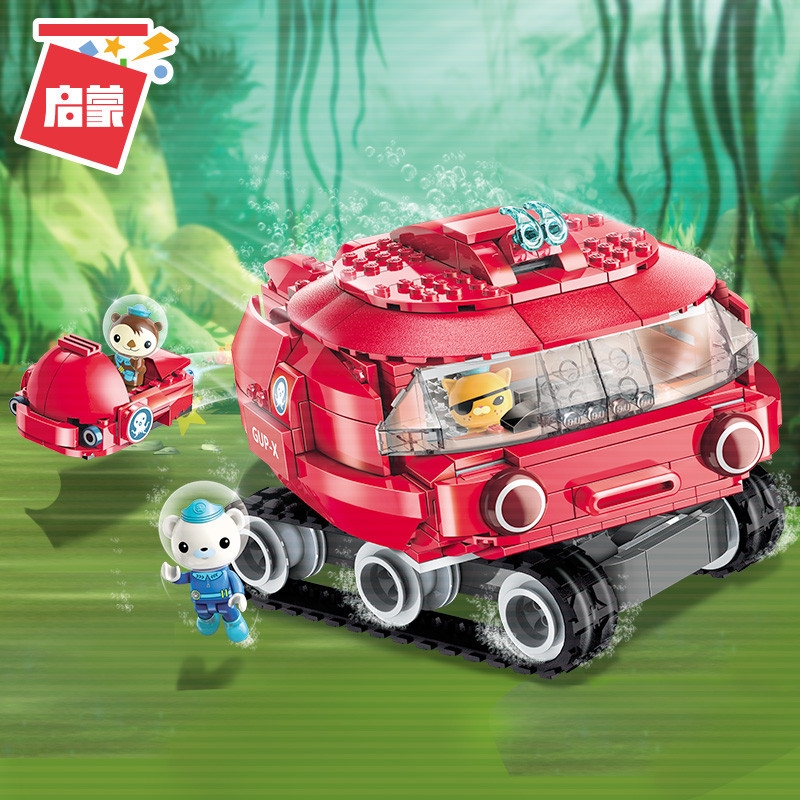 ENLIGHTEN Creator Ideas City Les Octopus Octopod Octonauts Cartoon Building Blocks Model Sets Kids Toy Compatible Duplo 3707