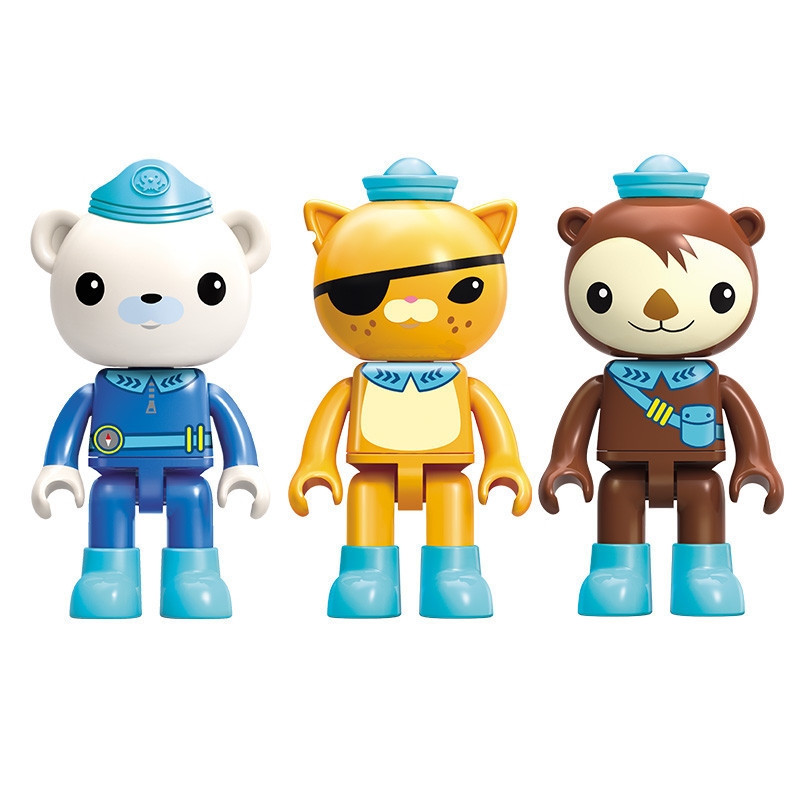 ENLIGHTEN Creator Ideas City Les Octopus Octopod Octonauts Cartoon Building Blocks Model Sets Kids Toy Compatible Duplo 3707